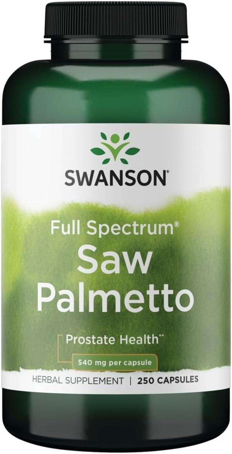 Saw Palmetto - Herbal Supplement Promoting Male Prostate Health Support - Natural Hair Supplement & Urinary Health Support - 540 Mg 250 Capsules