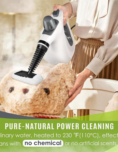 Load image into Gallery viewer, Pressurized Handheld Steam Cleaner &amp; Rechargeable Spin Scrubber

