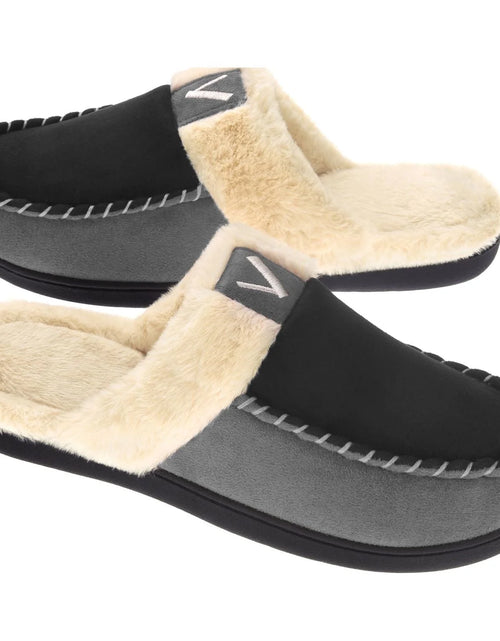 Load image into Gallery viewer, Men&#39;S Scuff Slippers Memory Foam Slip on Shoes Moccasin Style House Shoes Indoor Outdoor
