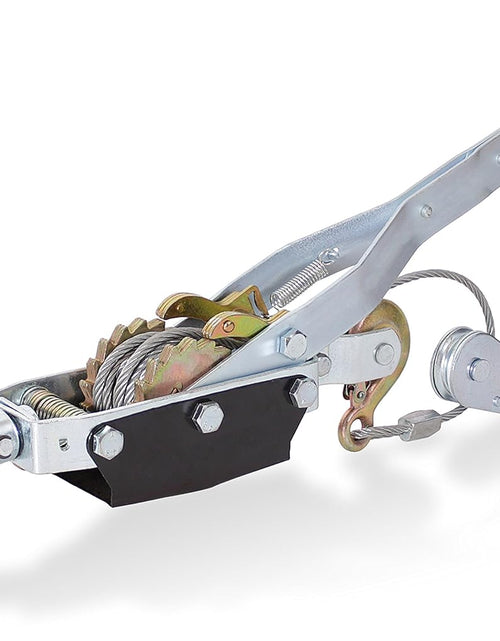Load image into Gallery viewer, Come along Winch Heavy Duty - 4 Ton Power Puller Hand Winch with Cable and Pulley - Come along Tool - Power Cable Puller with Dual Gears Ratchet System for Easy Hand Pulling (3 Hooks)-
