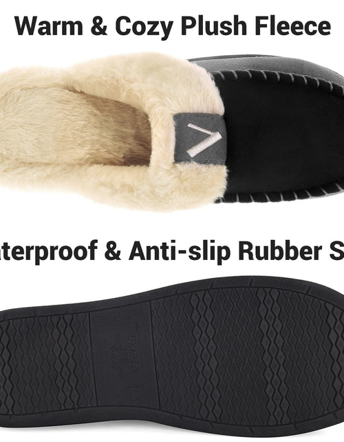 Load image into Gallery viewer, Men&#39;S Scuff Slippers Memory Foam Slip on Shoes Moccasin Style House Shoes Indoor Outdoor
