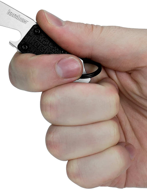 Load image into Gallery viewer, PT-1 (8800X) Compact Keychain Multifunction Tool Made of 8Cr13Mov Stainless Steel; Features Bottle Opener, Flathead Screwdriver, Mini Pry Bar and Lanyard Hole; 0.8 Oz., 2.75 In. Overall Length
